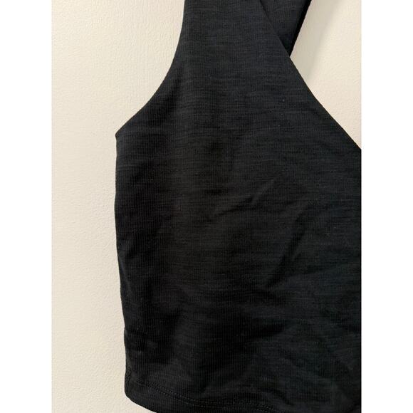 Beyond Yoga Heather Rib Fresh Cut Cropped Tank Size S Black Heather - Picture 3 of 4